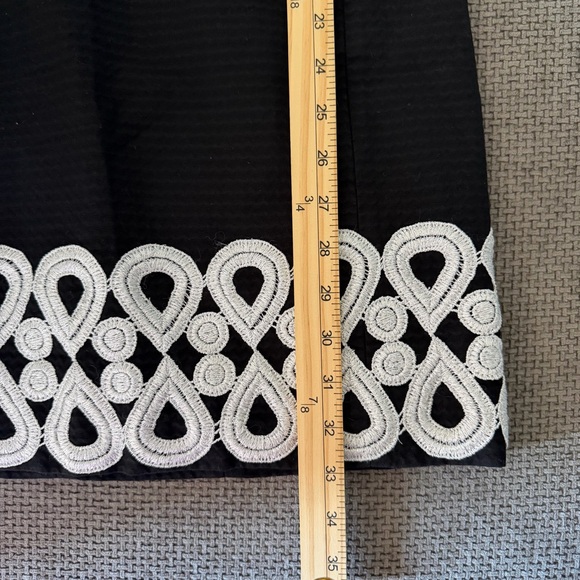 Lilly Pulitzer Adelson Shift Dress 2 Black Silver Soutache Metallic Embroidered - Picture 9 of 12